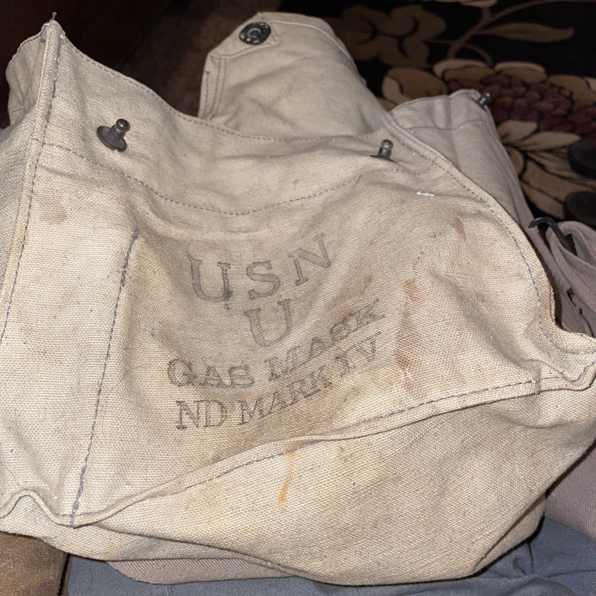 WWII l WW2 U.S. Navy MARK IV Optical Gas Mask 1943 w/Filter