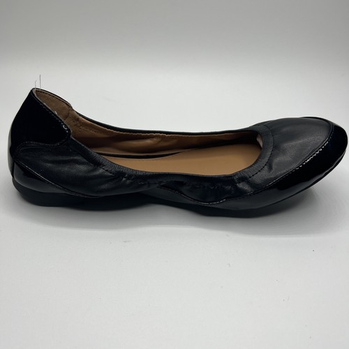 Calvin Klein Ballet Flats Black Patent Leather Toe Stretch Women's 6 NEW - Picture 9 of 10