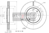 2X Maxgear 19-0700 Bremsscheibe FüR CitroËN Peugeot