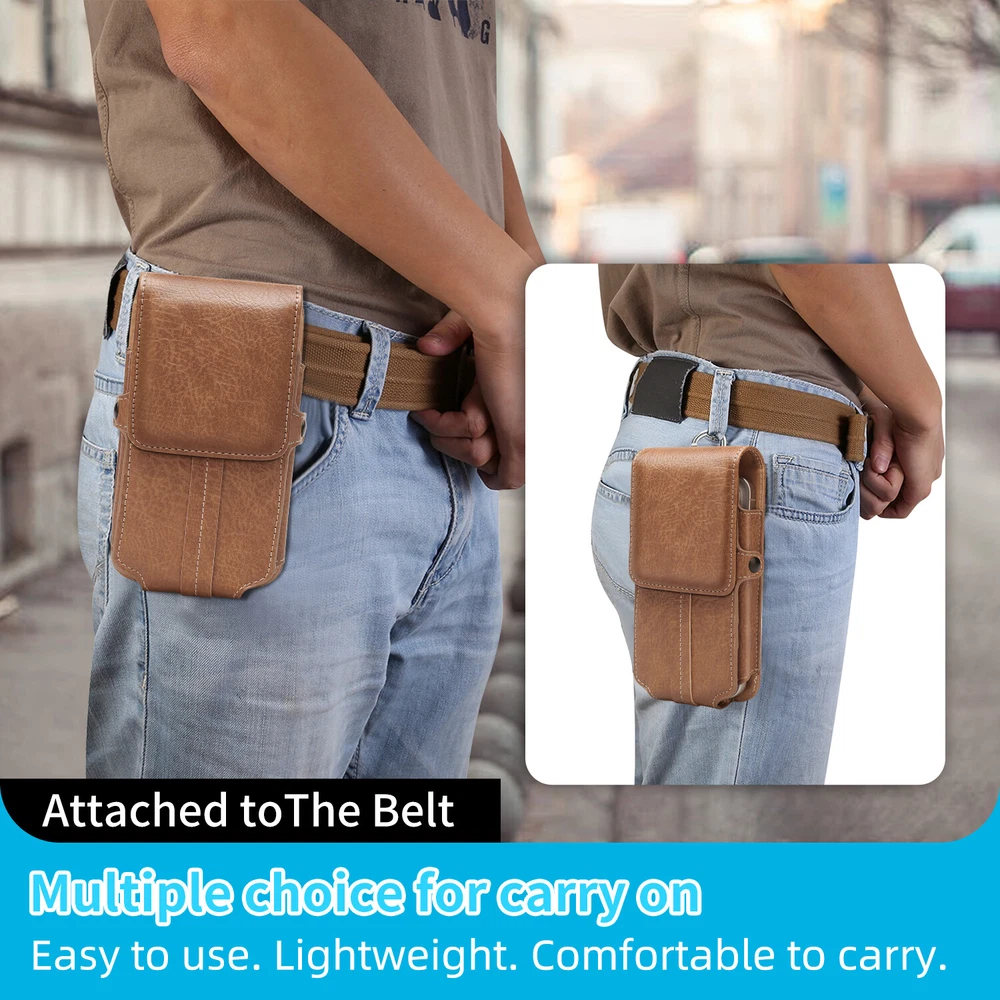 Tactical Waist Belt Bag with Metal Clip Holster for Cell Phone