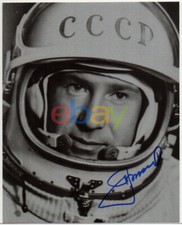 ALEXEI LEONOV signed 8x10 photo AUTOGRAPH Russian Cosmonaut AUTO FIRST IN SPACE 