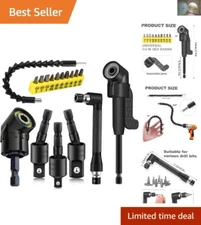 Versatile 17-Piece Flexible Drill Bit Kit for Tight Spaces & Precision Work