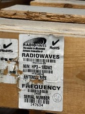 Radio Waves HP3-18-DW2 18GHz  3 Foot Antenna Brand New