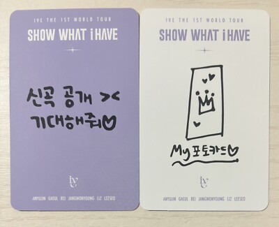 IVE Show What I Have JANG WONYOUNG Autographed Signed Concert