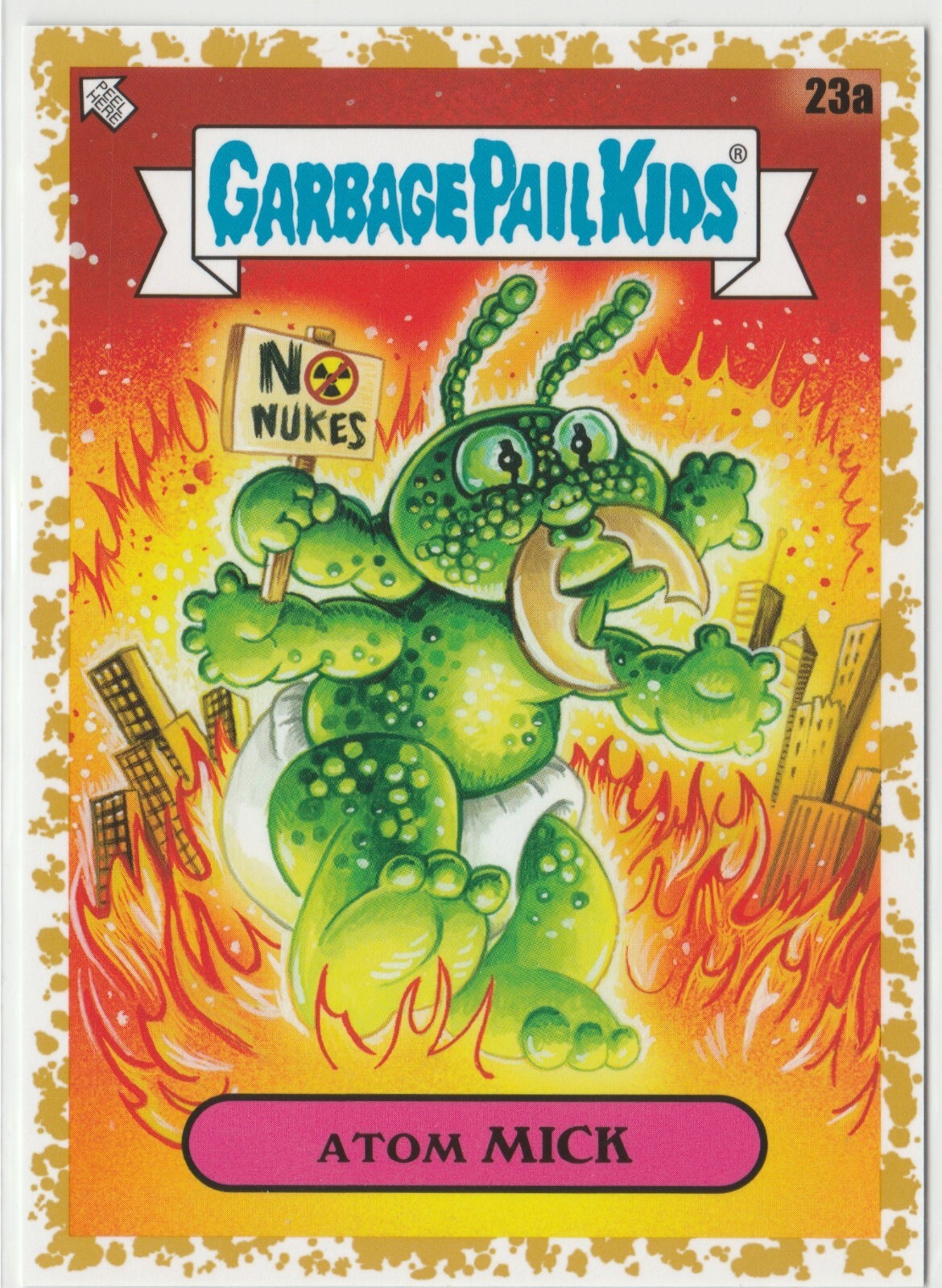 Fools Gold Atom Mick #23a Garbage Pail Kids GPK 2023 Intergoolactic SP 45/50