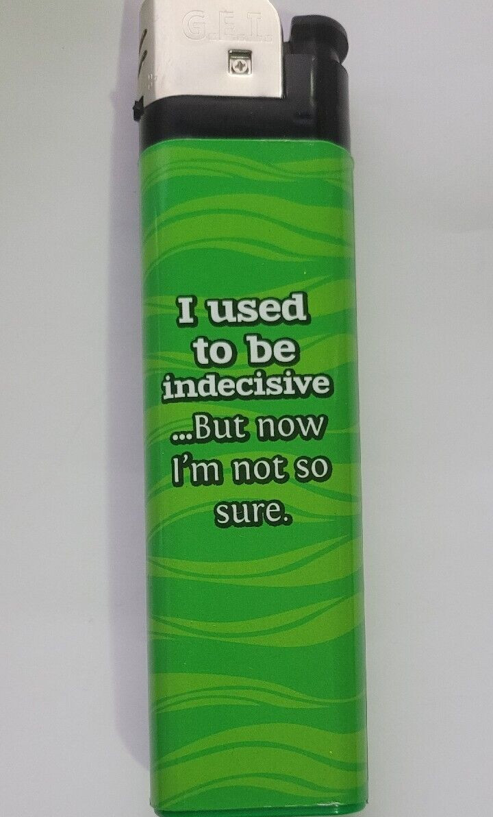 The Big Funny Jumbo  Refillable Jet Lighter Color Dark & Light Green Size 6 inch