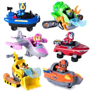paw patrol characters with vehicles