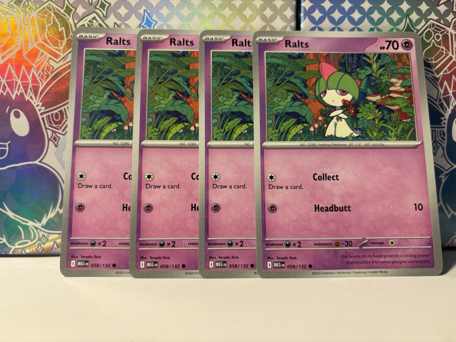 4x Ralts (Playset) 058/132 - NM Condition - Non-Foil