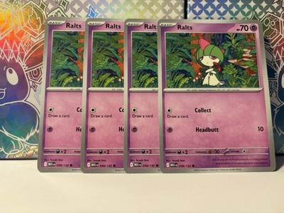4x Ralts (Playset) 058/132 - NM Condition - Non-Foil