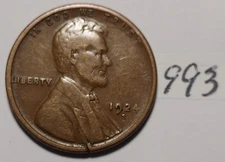 1924-S Lincoln Wheat Cent   #993