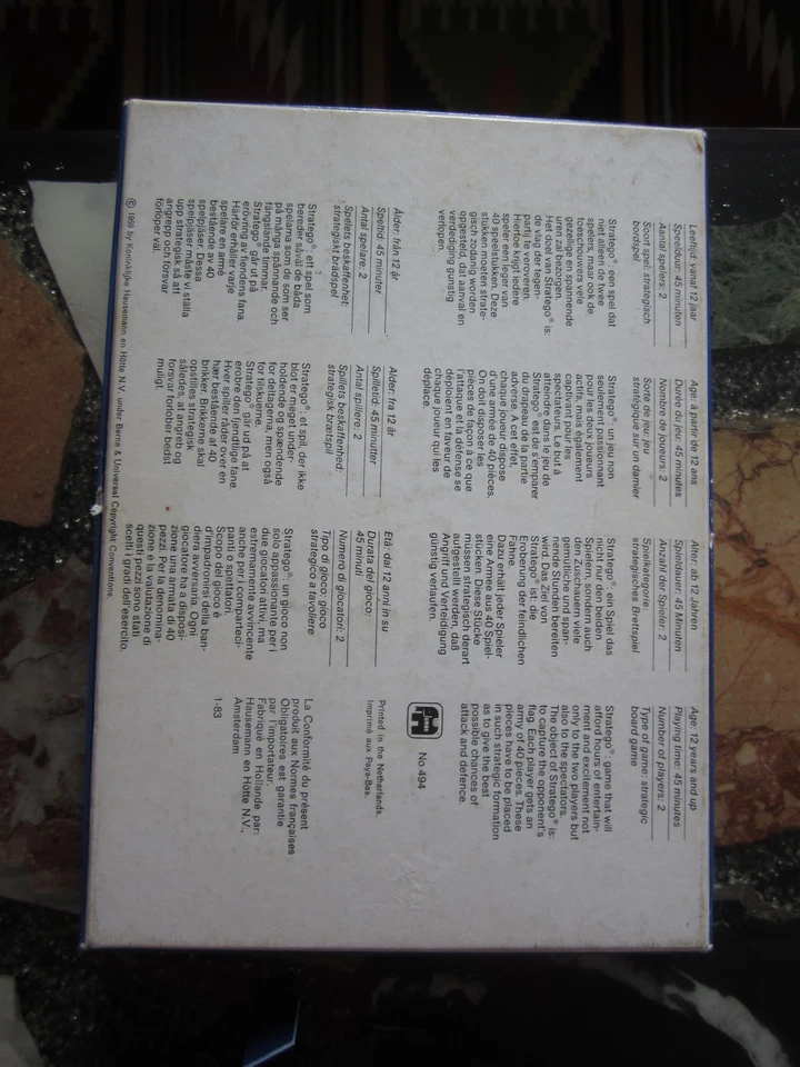 Ersatzteil für Stratego Spiel mini kleine Ausgabe / original Schachtel - Bild 2 von 3