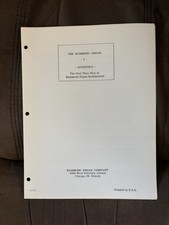 Vintage 1959 Hammond Organ Acoustics Installation Guide 4 Pages Technical Manual