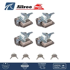 4Pcs Trailer Door Latch T-Handle Lock Stainless Steel for Camper Truck Toolbox