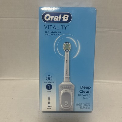 Oral-B Vitality Floss Action Rechargeable Electric Toothbrush - White