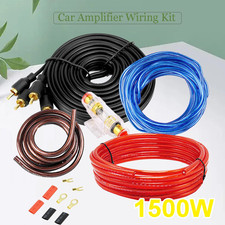Car Audio 8Gauge Cable Kit Amp Amplifier Install RCA Subwoofer Remote Wiring 60A