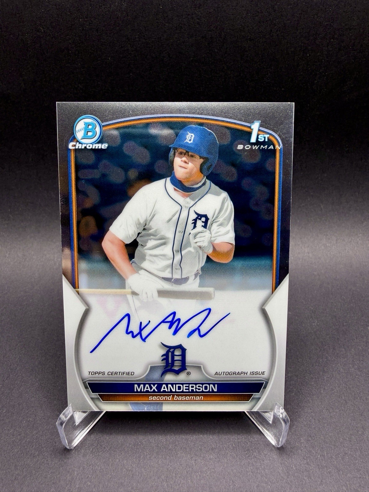 2023 Bowman Draft - Chrome Prospect Autographs Max Anderson #CDA-MA (AU, RC)