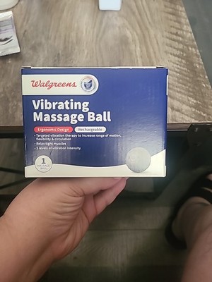 Walgreens - Vibrating Massage Ball 5 Intensity Levels Rechargeable - NIB
