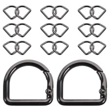 20 Pcs Spring Shoulder Strap Buckle Small Metal Clips for Bags