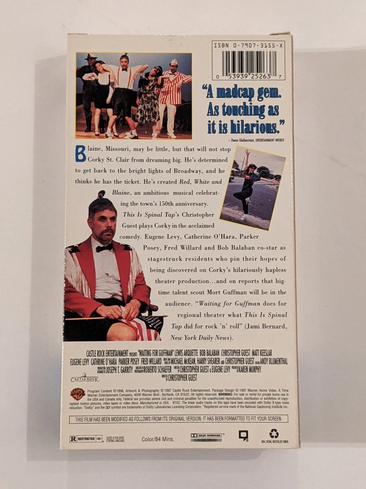 Waiting for Guffman (VHS) -- Eugene Levy -- Classic Comedy  - Image 2 of 4