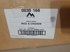 (6 Cans) Mountain House Rice and Chicken Freeze-Dried Emergency Food #10 Can