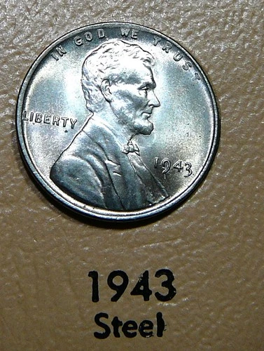 1943  Lincoln Cent  - Lustrous  Uncirculated - Looks Gem  - (AO1)