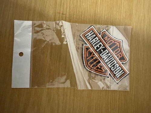 HarleyDavidson Emblem Badge Orange Black Red White Used