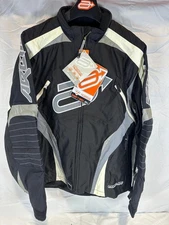 Arctiva Comp 7 RR Motorcycle Jacket Size M Black/Grey 3120-0996