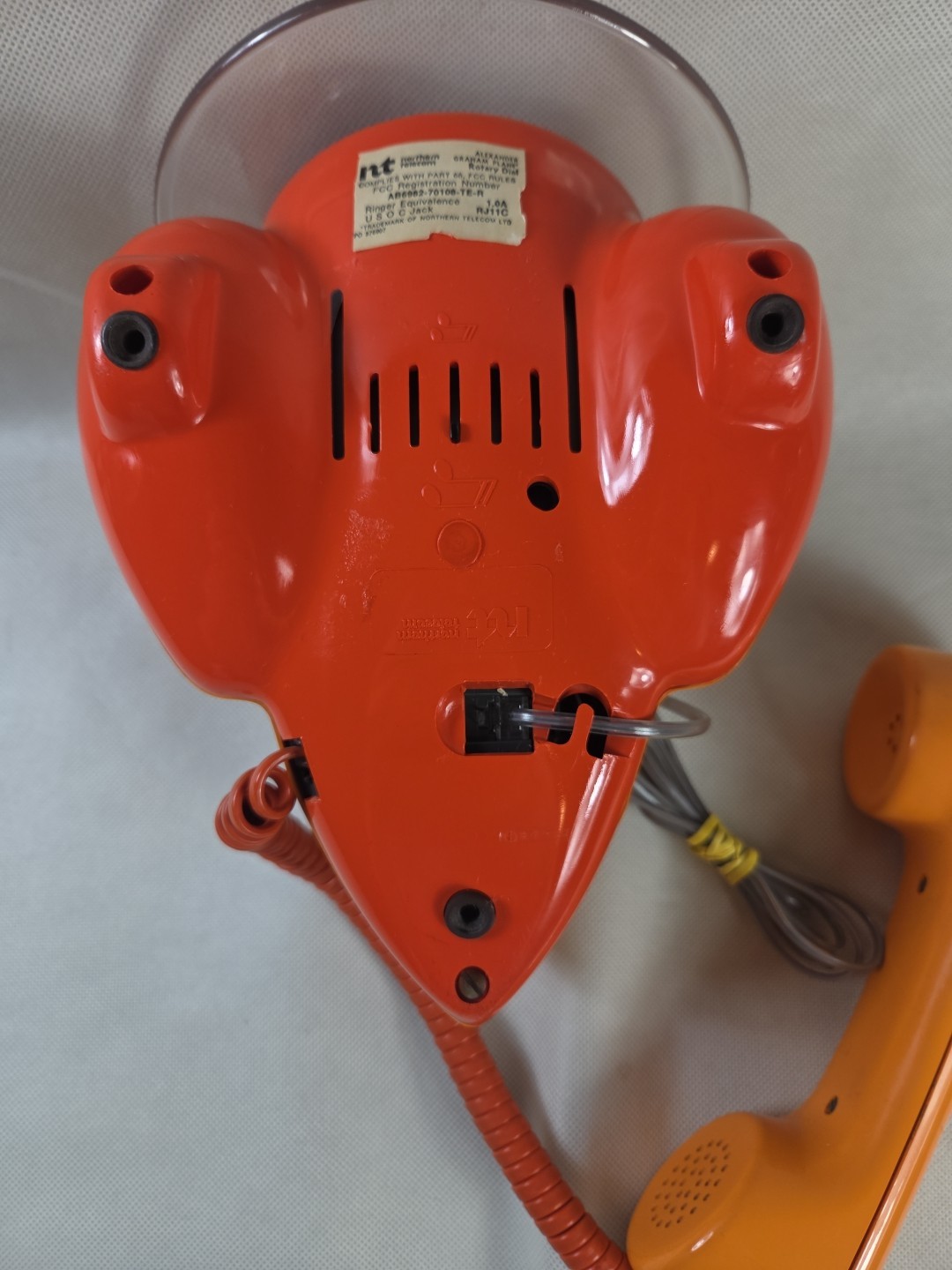 Vintage Alexander Graham Plane Phone Rotary Dial Two Tone Great Shape