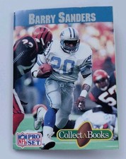 Barry Sanders, 1990 Pro Set NFL  CollectABooks, Detroit Lions 