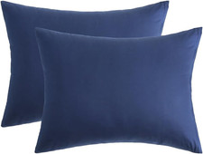 King Pillow Cases, 100 Egyptian Cotton Pillowcases with Hidden Zipper, 500 Thre