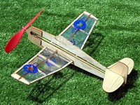 Guillow's Freiflugmodell U.S. Hellcat Wurfgleiter
