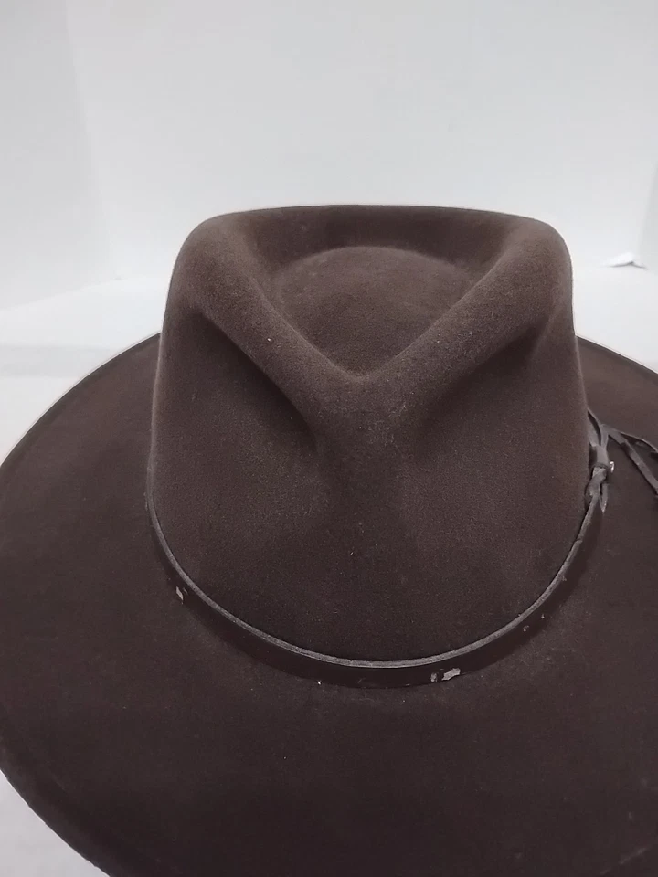 Sombrero Fedora Scala 100% Lana Extra Grande Banda Marrón Necesita Reemplazo Ver Fotos Foto 2 de 4