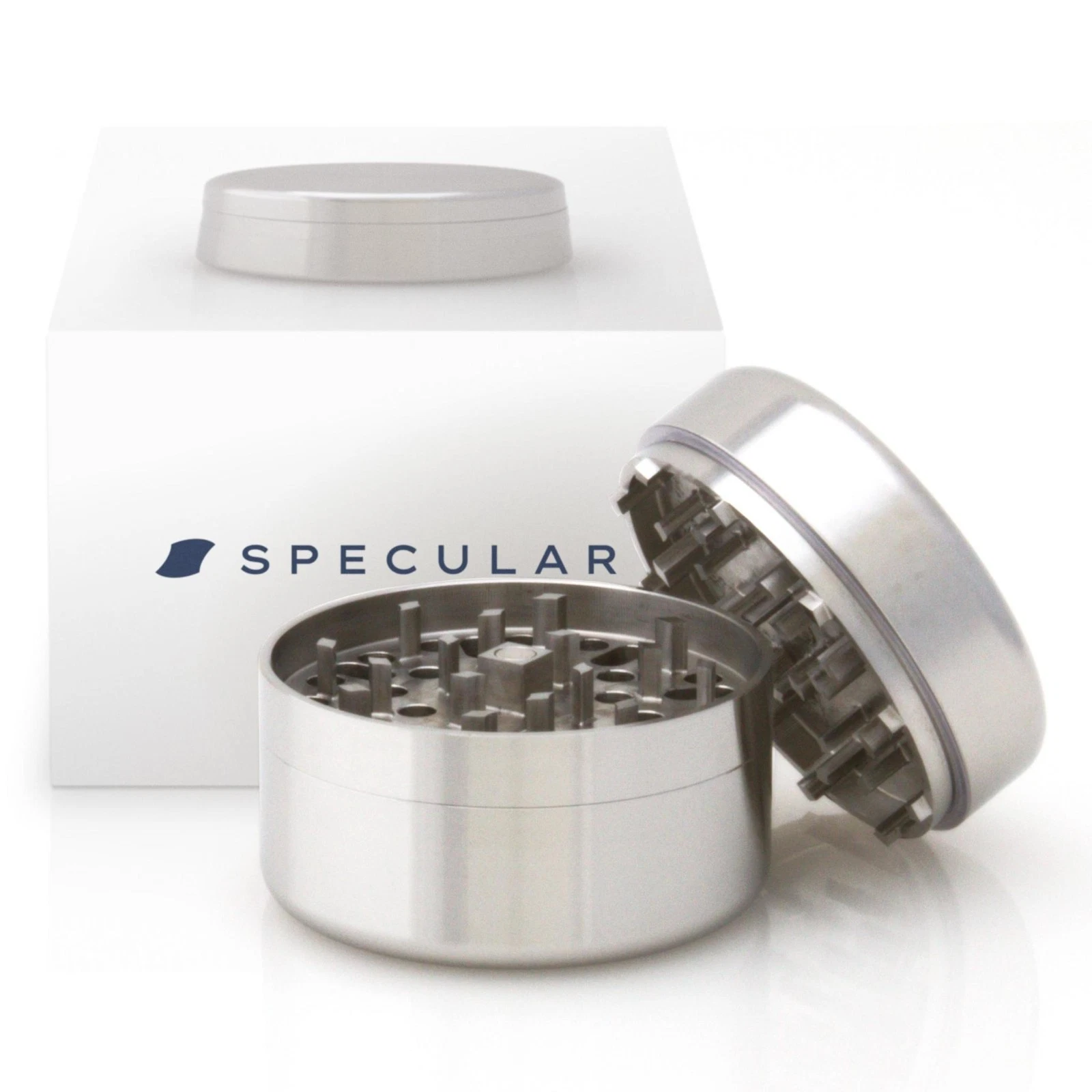 Stainless Steel Herb Grinder 3 Piece 2.5 Inch Threadless Design by Specular
Opens in a new window or