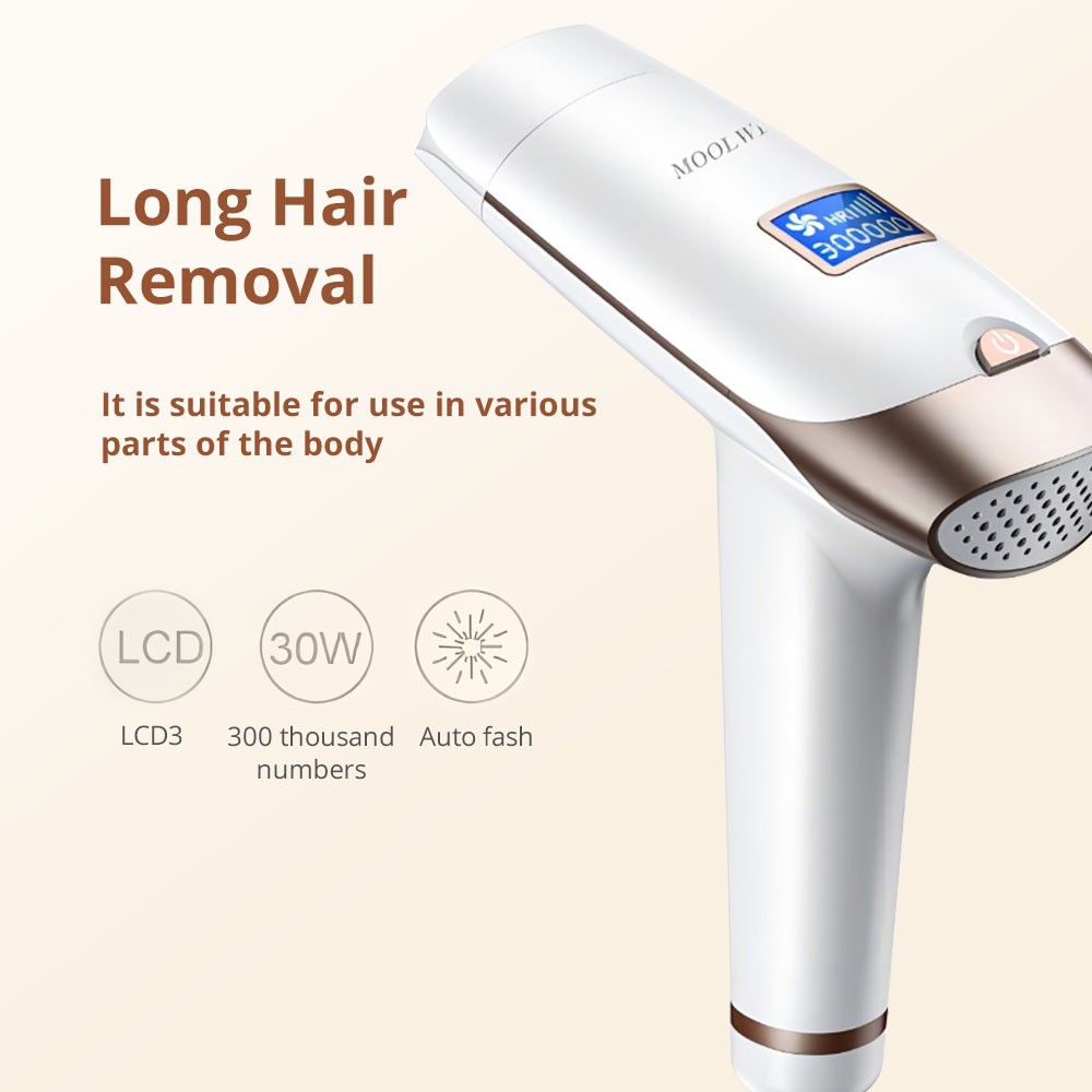 NAISIGOO Permanent Ice Cooling IPL Laser Hair Removal Body Epilator Ice-Cooling