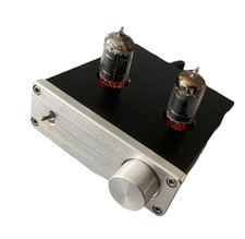 FX AUDIO TUBE-01 Silver Tube Preamp Line Amplifier POWERS ON BUT IS UNTESTED 