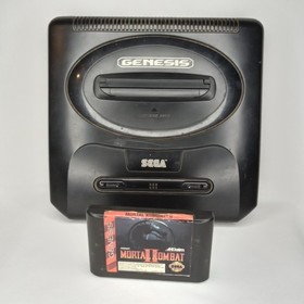 Vintage Sega Genesis Model 1 Console Bundle Mortal Combat II Retro Gaming 1990s