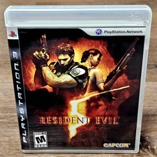 Resident Evil 5 (PlayStation 3, 2009) Capcom Shooter ,Complete, Manual, MintDisk