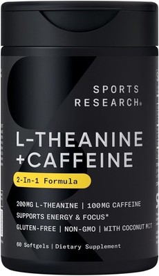 L-teanina + cafeína y MCT de coco - Energía concentrada, alerta y relajación