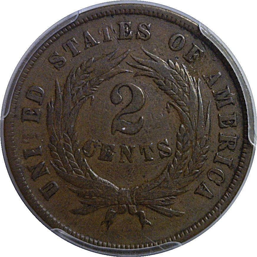 1867 2C Two Cent Piece  PCGS F-15 - Image 3 of 3