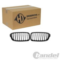 Diederichs Sport Grill KÜHlergrill Nieren Schwarz Matt Passend FüR BMW 3Er F30