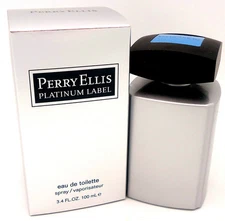 PERRY ELLIS~PLATINUM LABEL~ 3.4 Fl oz EAU DE TOILETTE