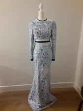 Reversible Sequin Two Piece Gown