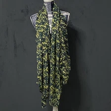 Boden Scarf Womens Viscose Green Yellow Ditzy Flower Shaw One Size Fits All