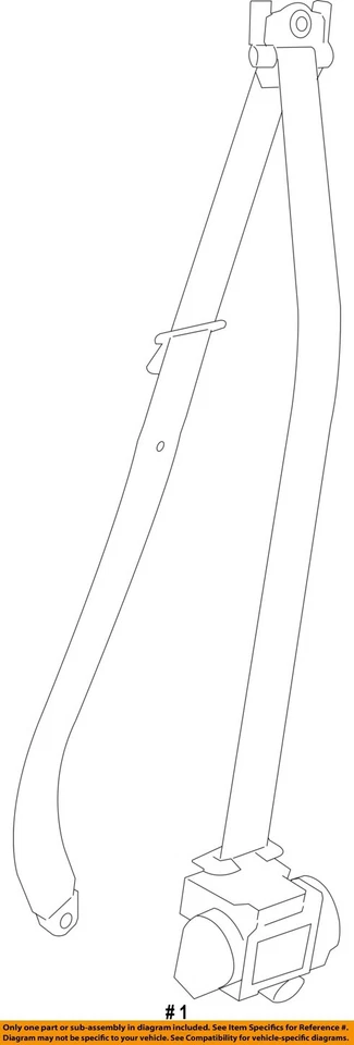 Used Front Right Seat Belt Front fits: 2010 Bmw 328I bucket passenger retractor Foto 4 de 4