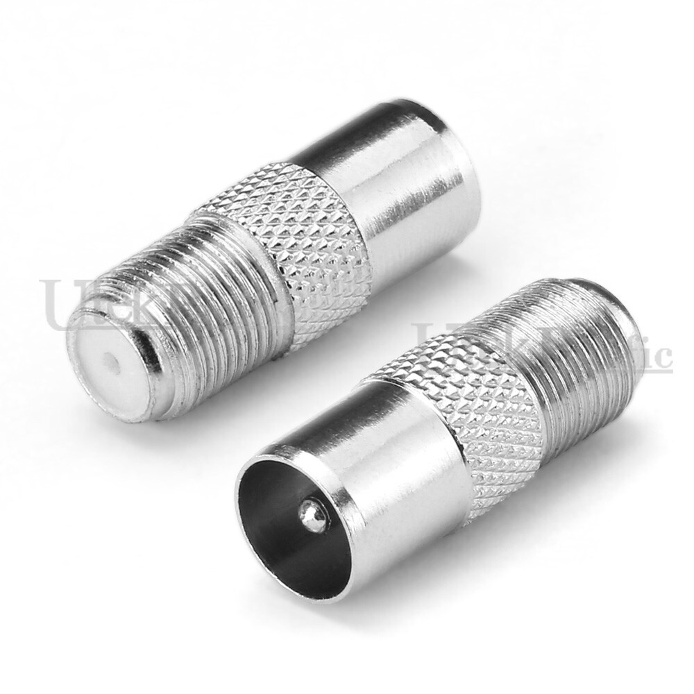 FType Male to PAL Female Socket TV Antenna Cable Connector RG6 Adaptor