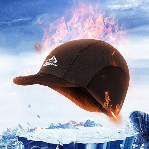 Winter Cap with Short Visor Men Women Earflap Brim Peaked Cap Headwear Hat AUS - Picture 6 of 15