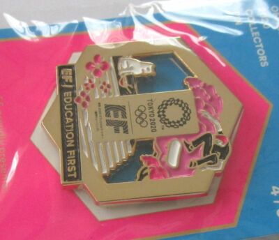 Tokyo Olympic 2020 Skateboard Education First EF Pin Badge