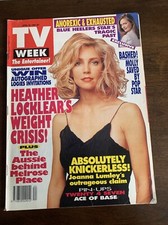 Heather Locklear. Ann Burbrook, Rebekah Elmaloglou, Joanna Lumley - TV Week 1994