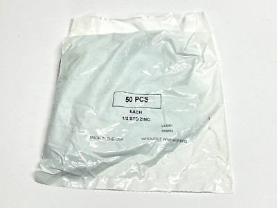 #ad #ad Wrought Washer 013561 1 2quot; STD Zinc Washers PACK OF 50 $37.04