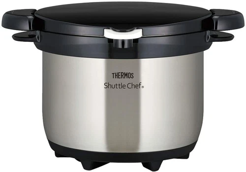 THERMOS Vacuum Thermal Cooker Shuttle Chef 3.0L Clear Stainless Silver KBG-3000